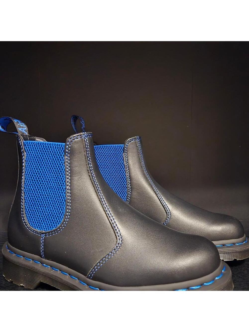 Dr. Martens Women's Blue and Black Boot